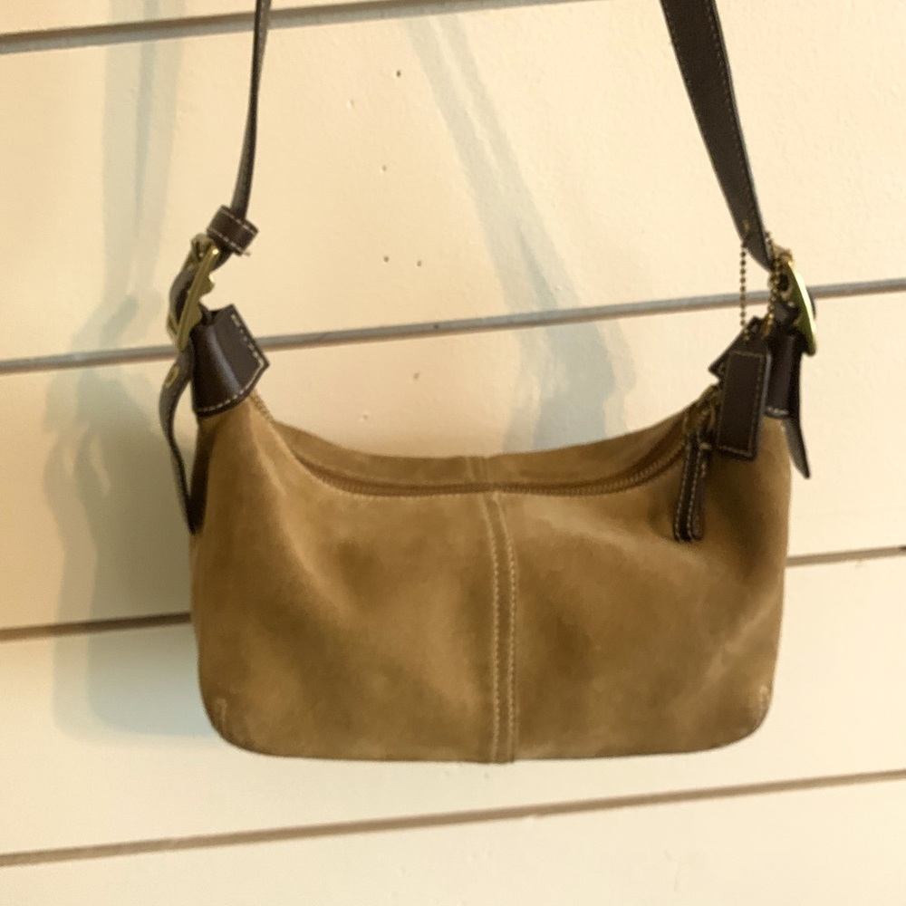 Coach purse | suede coach bag | y2k coach purse | shoulder bag | cute coach bag